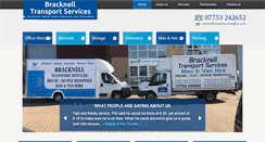 Desktop Screenshot of bracknelltransportservices.co.uk