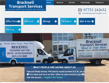 Tablet Screenshot of bracknelltransportservices.co.uk